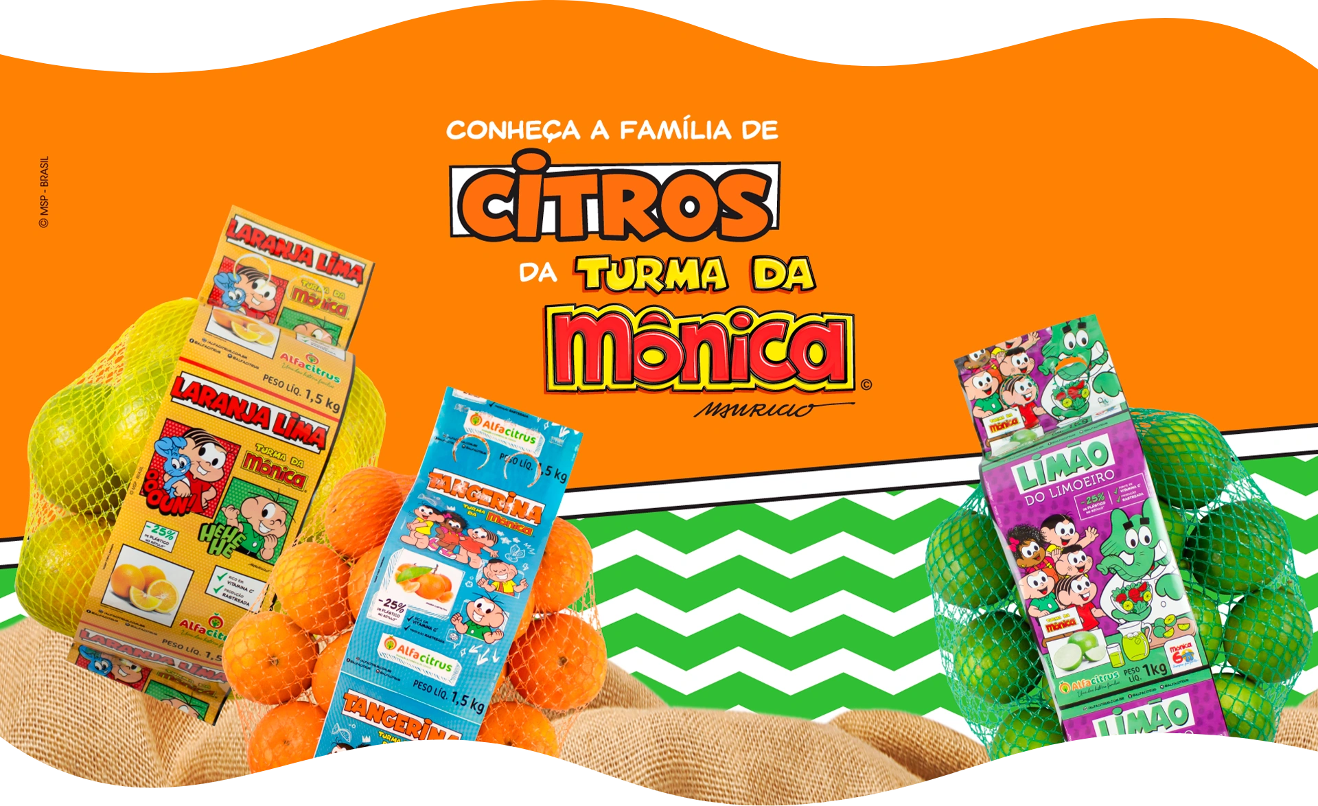 Alfacitrus e Turma da Mônica