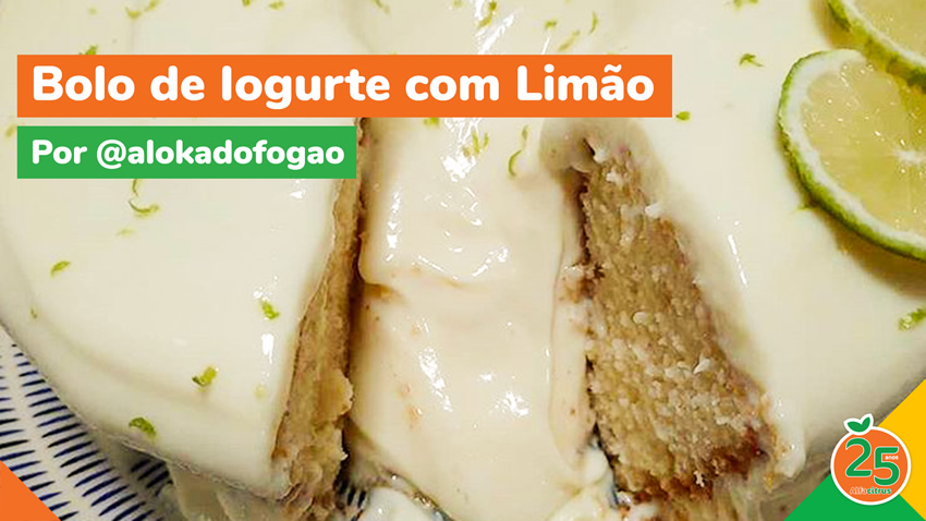 Bolo de Iogurte com Limão – 25 Anos AlfaCitrus